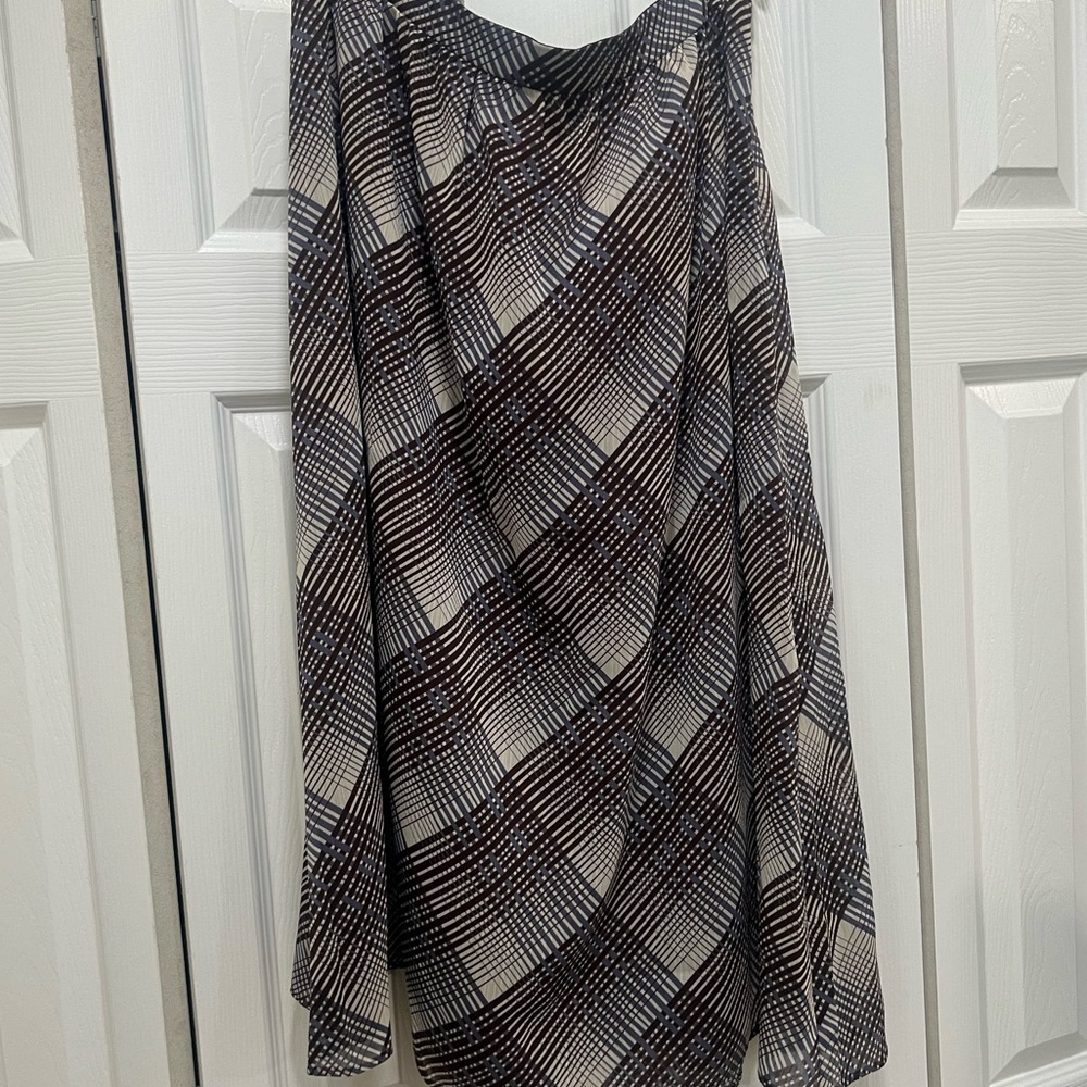 NWT plaid midi skirt